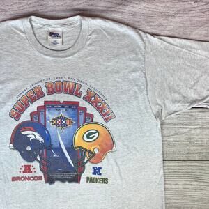 Vintage 1998 Broncos vs Packers Super Bowl XXXII T-shirt